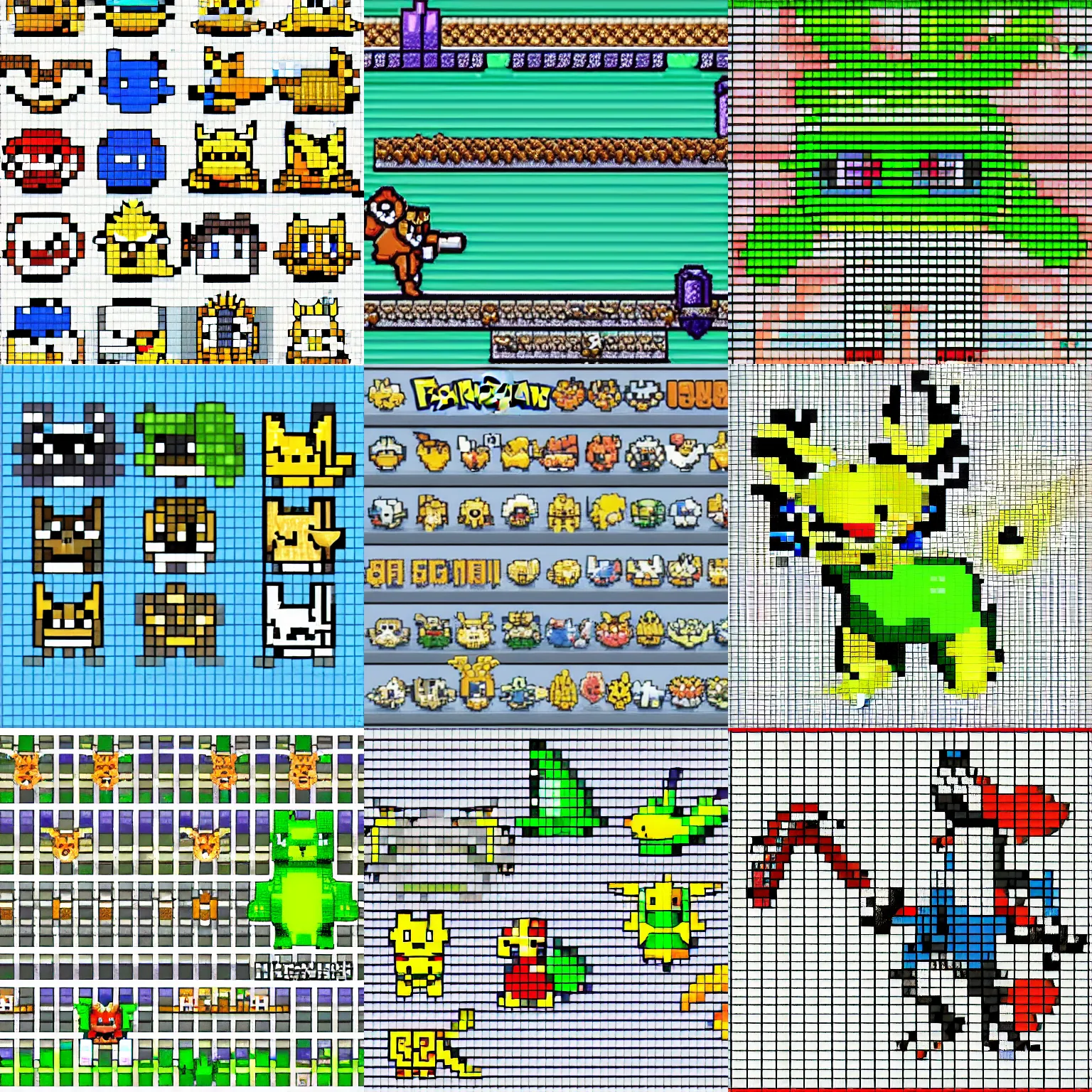 Pixel Dailies on X: Today's theme is #PixelRemaster Pokemon Yellow  Version. Remake the screenshot or any number of the sprites below in your  own style, there are not restrictions, if you want