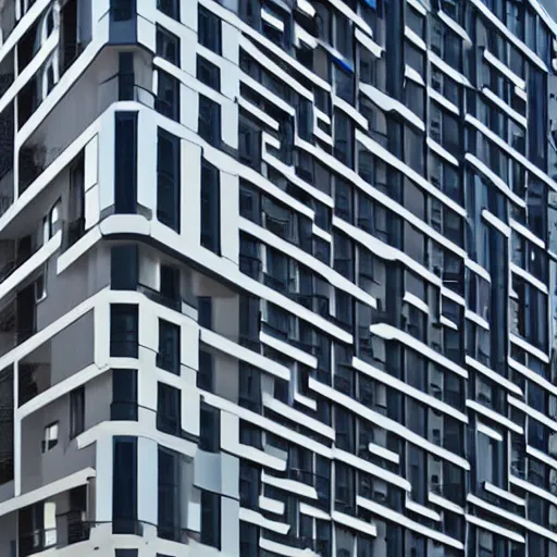 Image similar to a flat building existing of hexagons from the movie tron : legacy