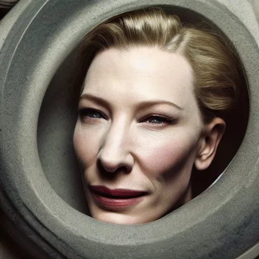 Image similar to Portrait of cate blanchett in a bathtube by Annie leibowitz, photorealisitc ,detailed