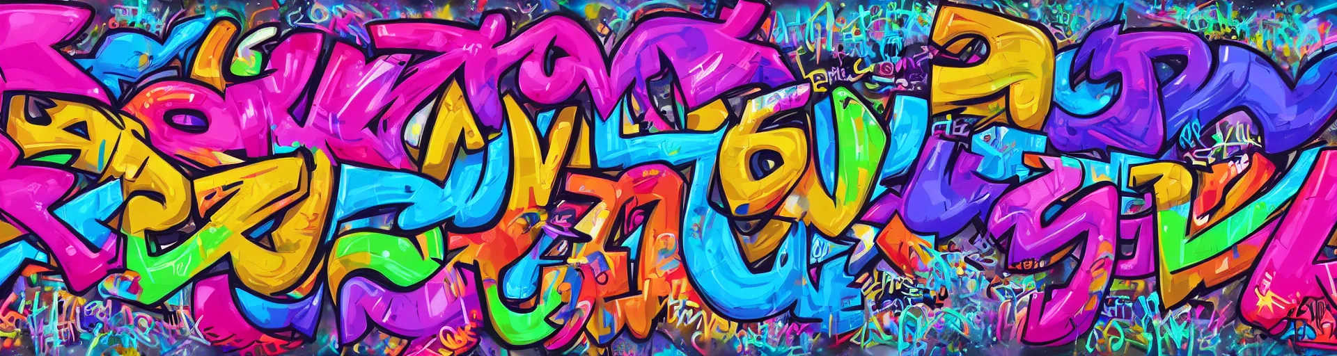 Prompt: graffiti letters, graffiti writing, graffiti, highly detailed, digital painting, artstation, concept art, sharp focus, illustration, by lisa frank