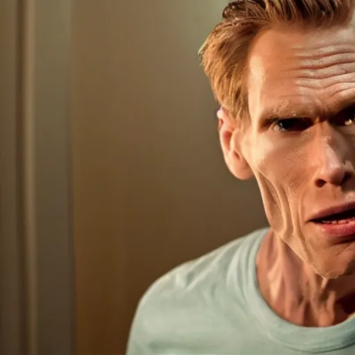 Prompt: Live Action Still of Jerma in Psycho, real life, hyperrealistic, ultra realistic, realistic, highly detailed, epic, HD quality, 8k resolution, body and headshot, film still