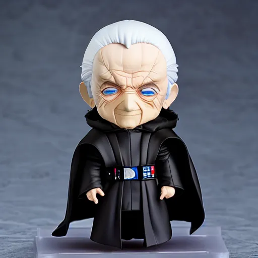 Image similar to nendoroid hooded darth sidious emperor palpatine, detailed, custom