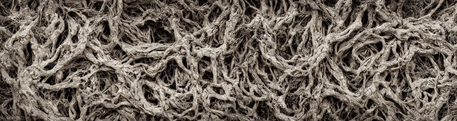 Prompt: studio photography of a withered fig tree, dust particles floating in the air, texture background, highly detailed