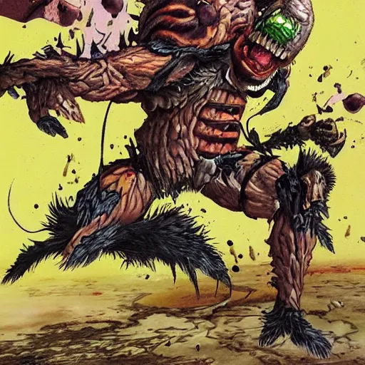 Prompt: an itch elemental, whirling energy made of itches ( dramatic, cinematic, by simon bisley )