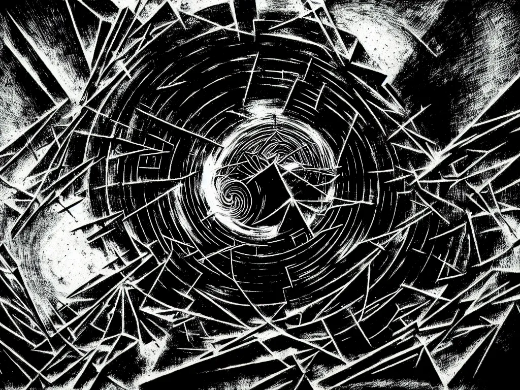 Image similar to highly detailed photo of chaos theory, trending on deviantart, neo surrealism, sharp focus, black and white pallete octane, masterpiece, art by max ernst