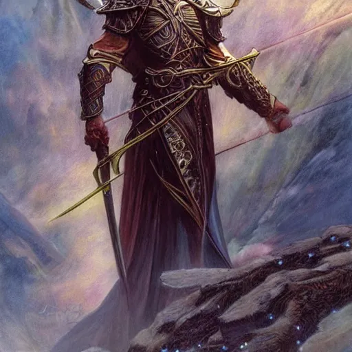 Image similar to noble elite elven lord Elrond of Rivendel by Mark Brooks, Donato Giancola, Victor Nizovtsev, Scarlett Hooft, Graafland, Chris Moore