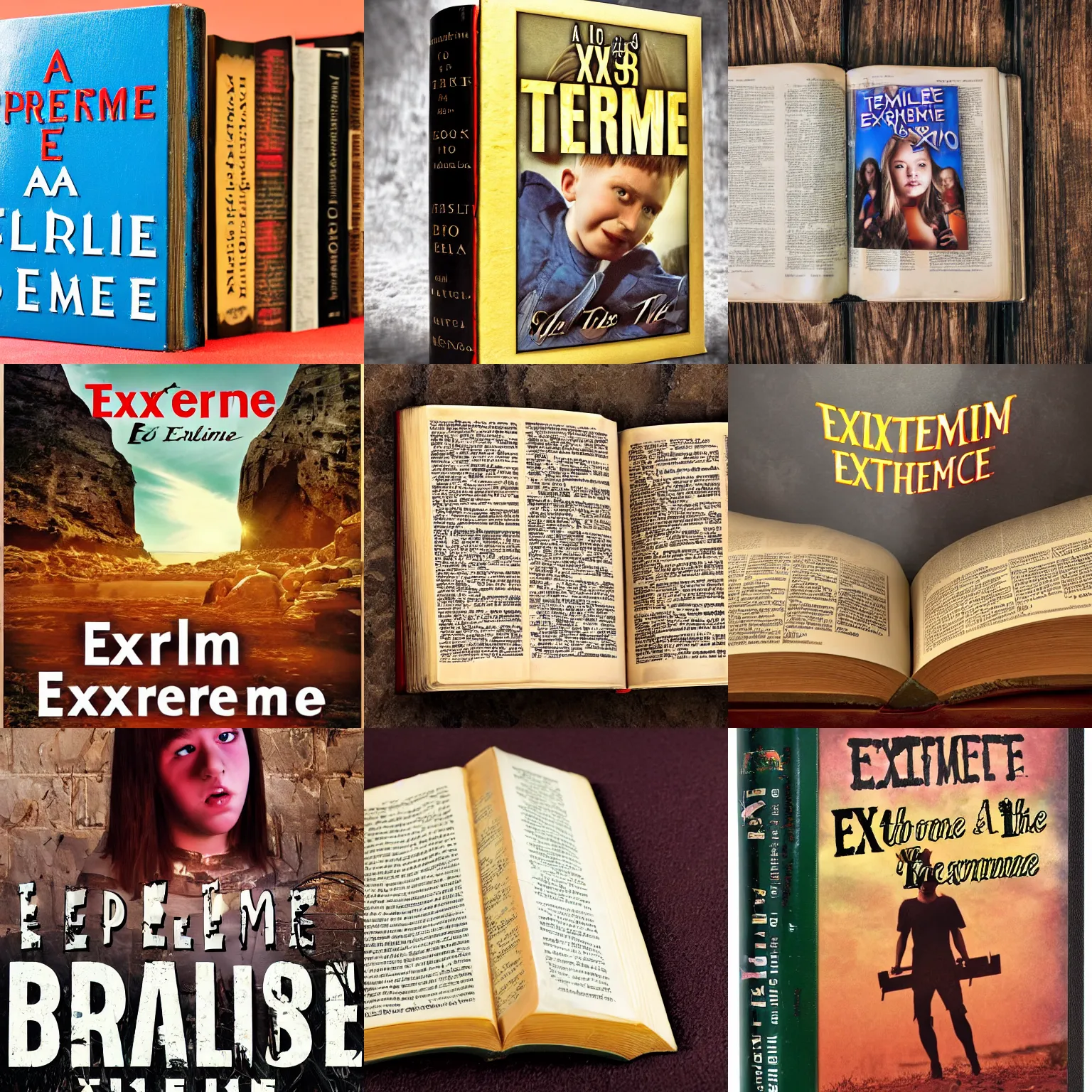 Prompt: a book titled extreme teen bible, sold at a book store, realistic photo, hd, 4 k