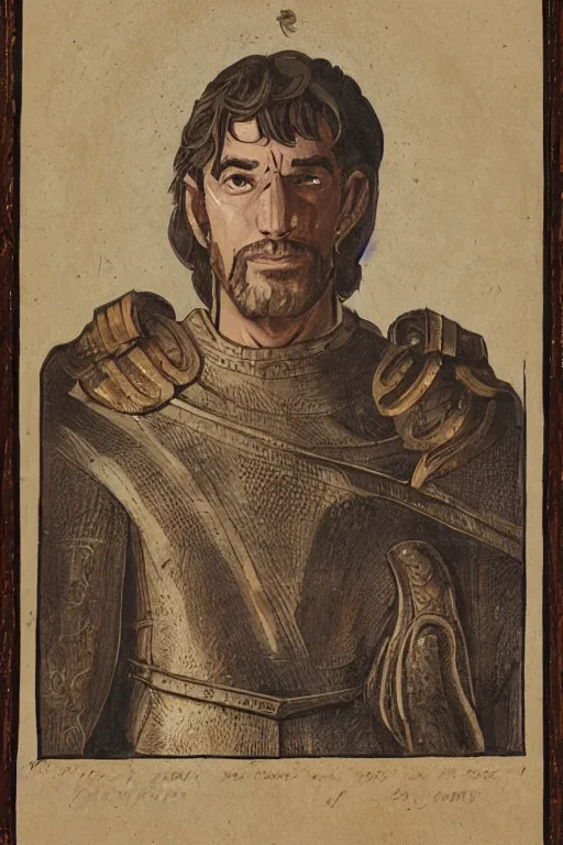 Image similar to portrait of karadoc in kaamelott