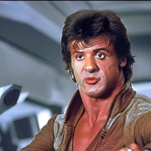 Image similar to sylvester stallone as han solo