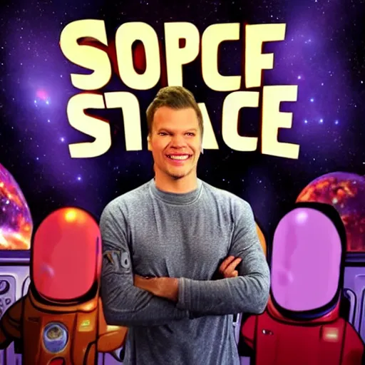 Image similar to Theo von in space