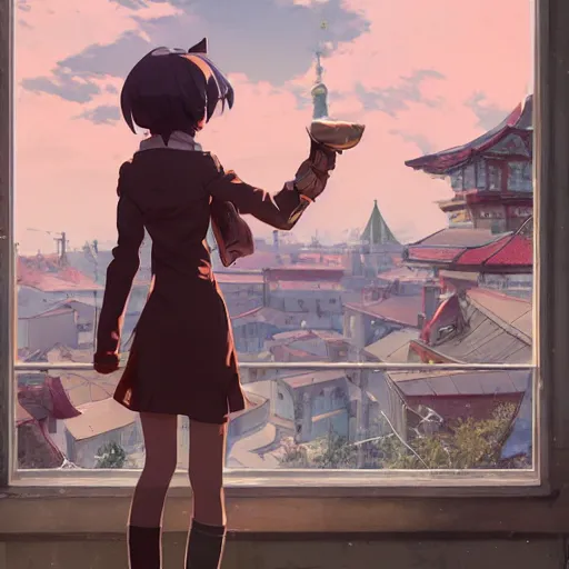 Prompt: soviet catgirls versus german furries anime key art fighting dynamic scenic action by greg rutkowski by makoto shinkai by kyoto animation ultradetailed award winning