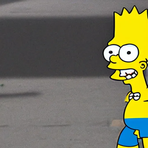 Image similar to Bart Simpson returns to Tijuana, dramatic