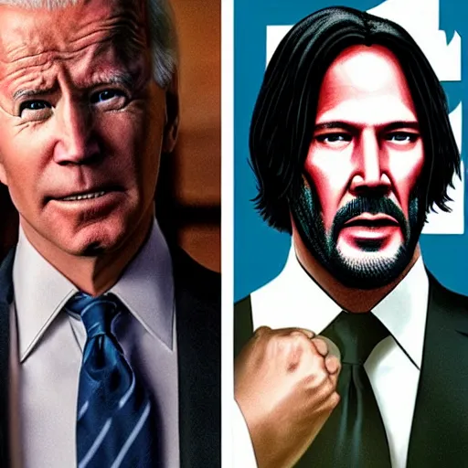 Prompt: john wick as joe biden