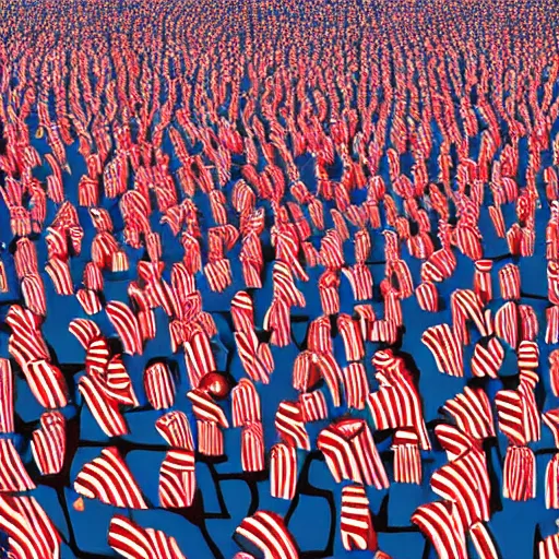 Image similar to where's wally? by martin handford