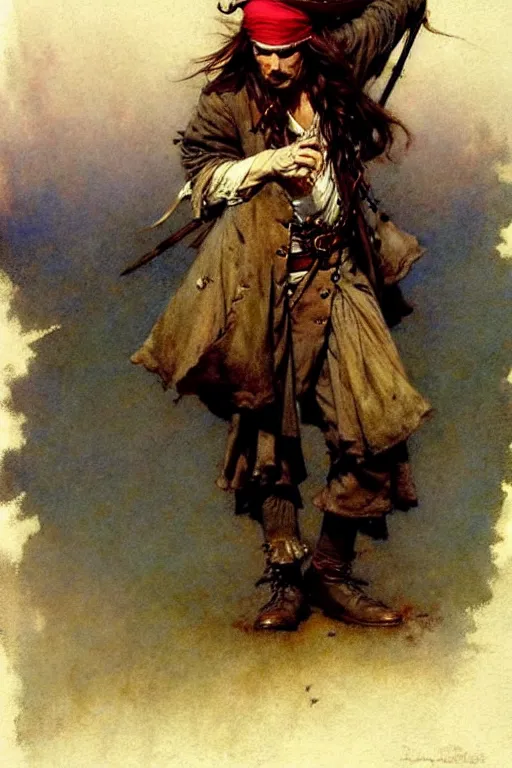 Image similar to ( ( ( ( ( howard pyle pirate. muted colors. ) ) ) ) ) by jean - baptiste monge!!!!!!!!!!!!!!!!!!!!!!!!!!!!!!