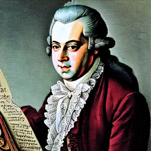 Prompt: wolfgang amadeus mozart melting in the hot sun, desert, scorched earth, horror, madness, very high detail