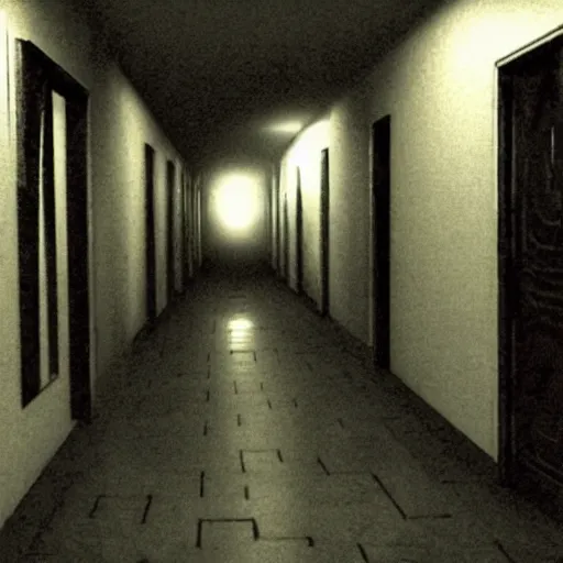 Image similar to sonic the hedgehog, creepy, horror, off - putting, dark, hallway, photo, paranormal