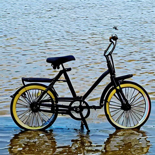 Prompt: water bicycle