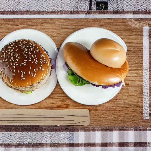 Image similar to delicate photo in restaurant menu showing squid burger combo that contains 3 pieces of crispy slug, natural sea salt eye balls, and choice of two slug infused sauces