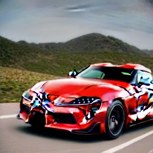 Prompt: toyota supra ma61 ,crossover quadra v tech