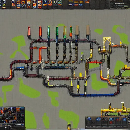 Image similar to factorio factory