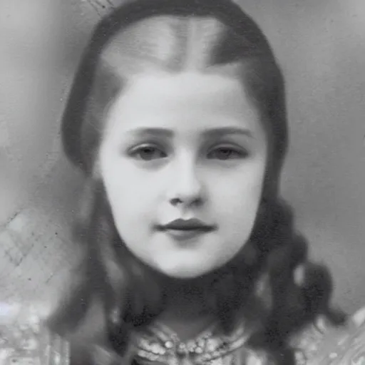 Prompt: photo of a young russian tsarina, circa 1 9 3 4