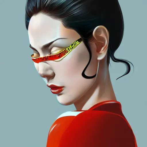 Image similar to Goro Majima as slim beautiful young girl, elegant, 2d, ultra highly detailed, digital painting, smooth, sharp focus, artstation, art by Ilya Kuvshinov