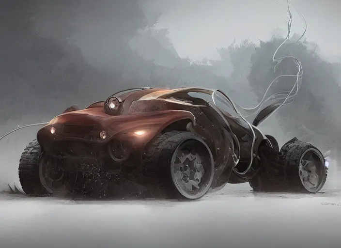 Image similar to a beautiful concept design of an old car converted into offroad sport. car design by cory loftis, fenghua zhong, ryohei hase, ismail inceoglu and ruan jia, henrik fisker and bruce kaiser and scott robertson and dmitry mazurkevich and doruk erdem and jon sibal, volumetric light.