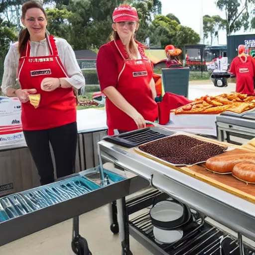 Prompt: bunnings warehouse sausage sizzle