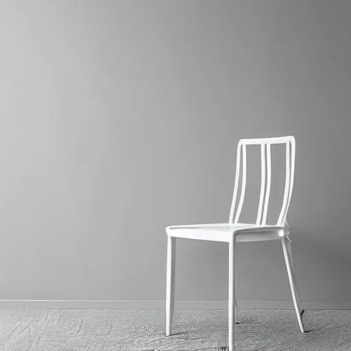 Image similar to a chair sitting in a white room