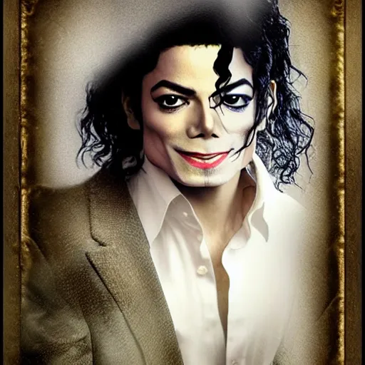 Prompt: michael jackson, creative photo manipulation, creative photoshop, digital art