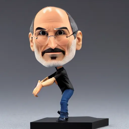 Prompt: steve jobs action figure in blister pack