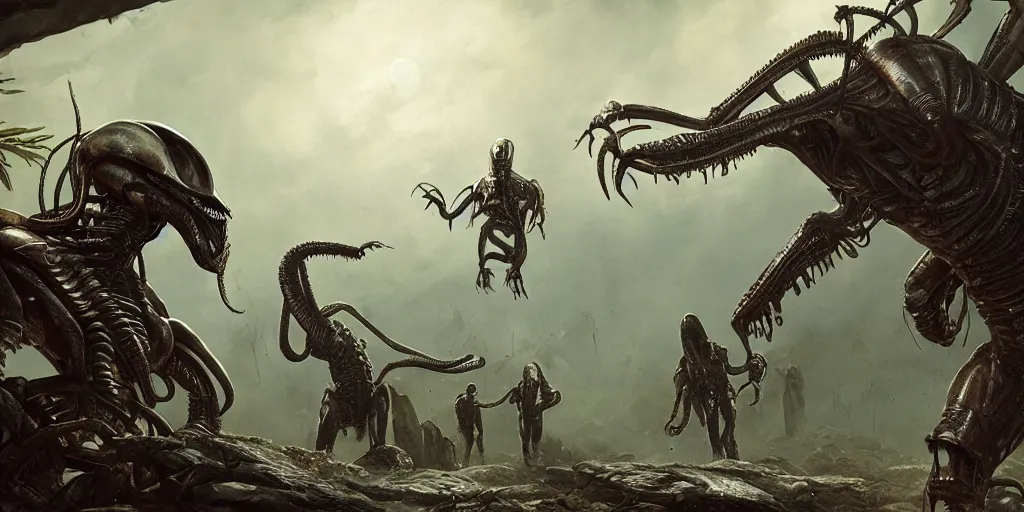 Aliens vs. Predator Group Photo by JoshNg on deviantART