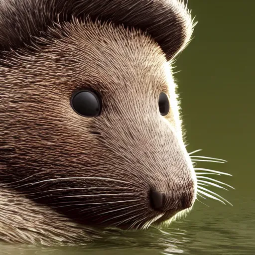 Image similar to hyperrealistic dslr film still of justin bieber disguised as a ( beaver ), beaver dam, stunning 8 k octane comprehensive 3 d render, inspired by istvan sandorfi & greg rutkowski & unreal engine, perfect symmetry, dim volumetric cinematic lighting, extremely hyper - detailed, incredibly real lifelike attributes & flesh texture, intricate, masterpiece, artstation, stunning