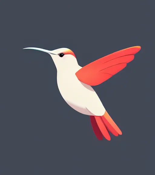 Image similar to icon stylized minimalist hummingbird, loftis, cory behance hd by jesper ejsing, by rhads, makoto shinkai and lois van baarle, ilya kuvshinov, rossdraws global illumination