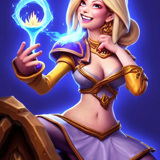 Prompt: Closed eyes. Hearthstone official professional art. A sorceress, wearing a robe casting a fire ball. Insanely logical & professional physical body parts (face, arms, legs, hair, insanely inflated hips, incredibly tiny waist). Full body realistic, sharp focus, 8k high definition, insanely detailed, intricate, elegant, smooth, sharp focus, illustration, ArtStation