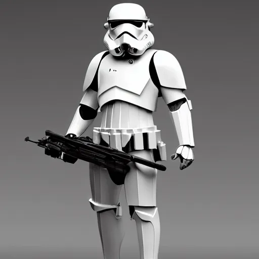 Image similar to wombat as a stormtrooper without helmet, incredible detail, character concept art, fineline detail, cinematic quality, high octane, vray render