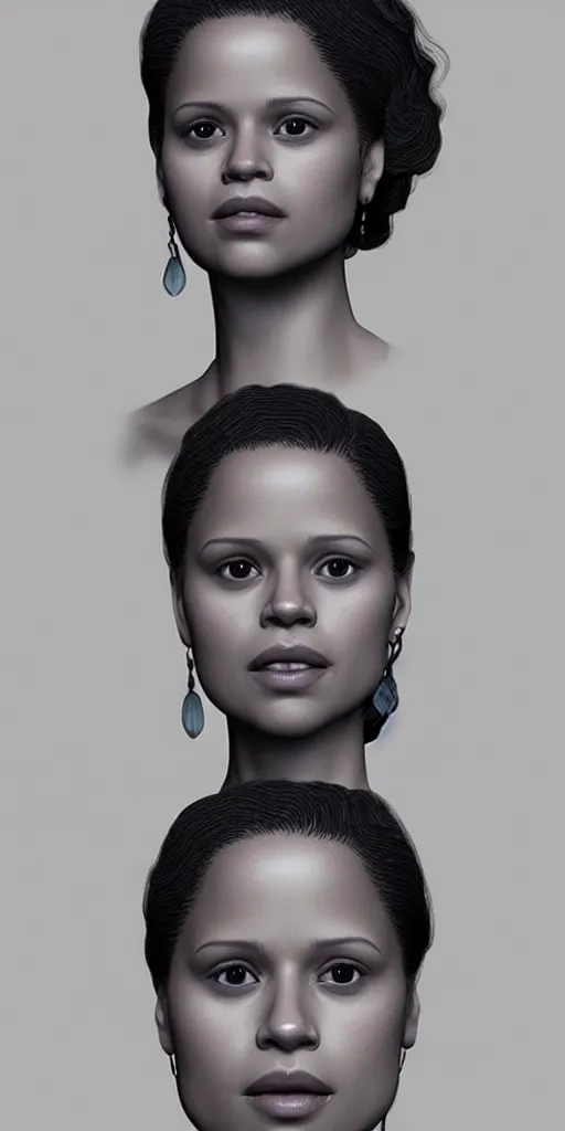 Image similar to gugu mbatha - raw, face, beauty, photorealistic, artstation