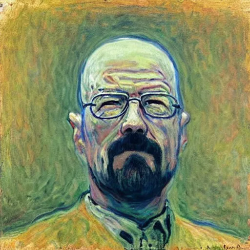 Image similar to “ walter white by claude monet ”