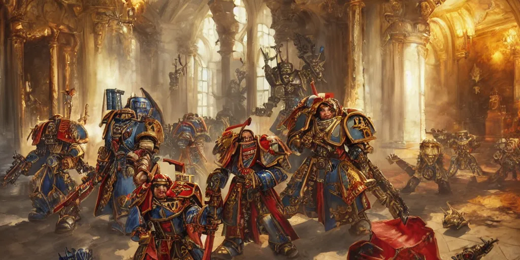 warhammer 40k battle sisters in a palace. by Daniel F. | Stable ...