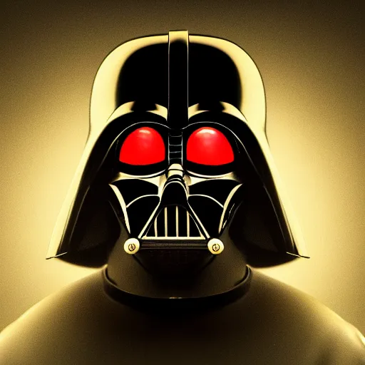 Image similar to clown darth vader hybrid, compound eyes, symmetrical front face portrait, high quality, high resolution, octane unreal 5 realphoto raytrace render, 5 0 mm, intricate, hyper detailed, hard light studio lighting, dark background