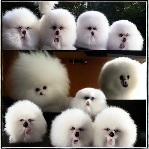 Prompt: invasion of the fluff balls