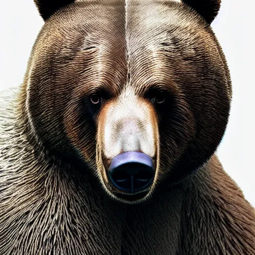 Image similar to a bear, digital art, insanely detailed, elegant, studio photography