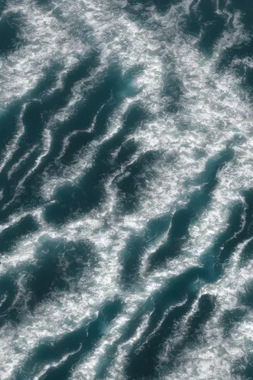 Prompt: wide angle shot of river delta with turbulent sea waves by hiroshi yoshida, roger deakins, turner, rothko, full height fluid simulation in houdini, hyperrealism, swampland, matte painting, top view, joseph muller brockman, trending on artstation, 8 k high detail concept art, rendered in octane