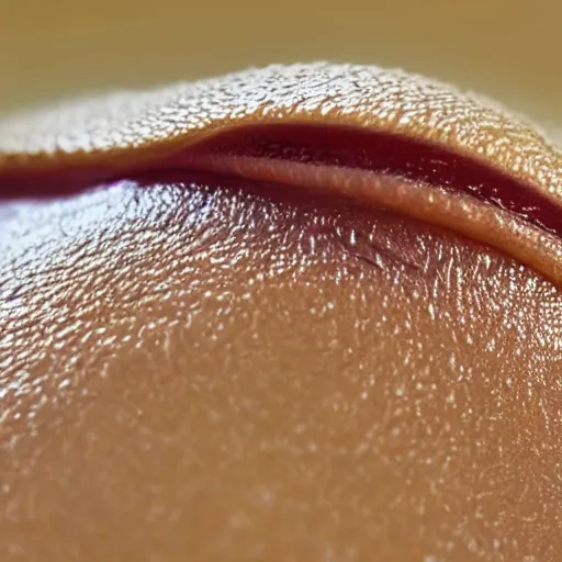 Prompt: photorealistic close up of a slug that looks like Donald Trump