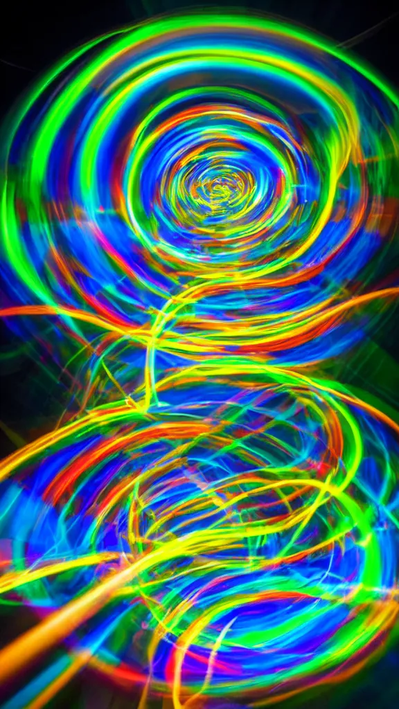 Image similar to speed light painting long exposure abstract prism colorfull speed