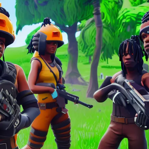 Image similar to Chief Keef in Fortnite 4K quality
