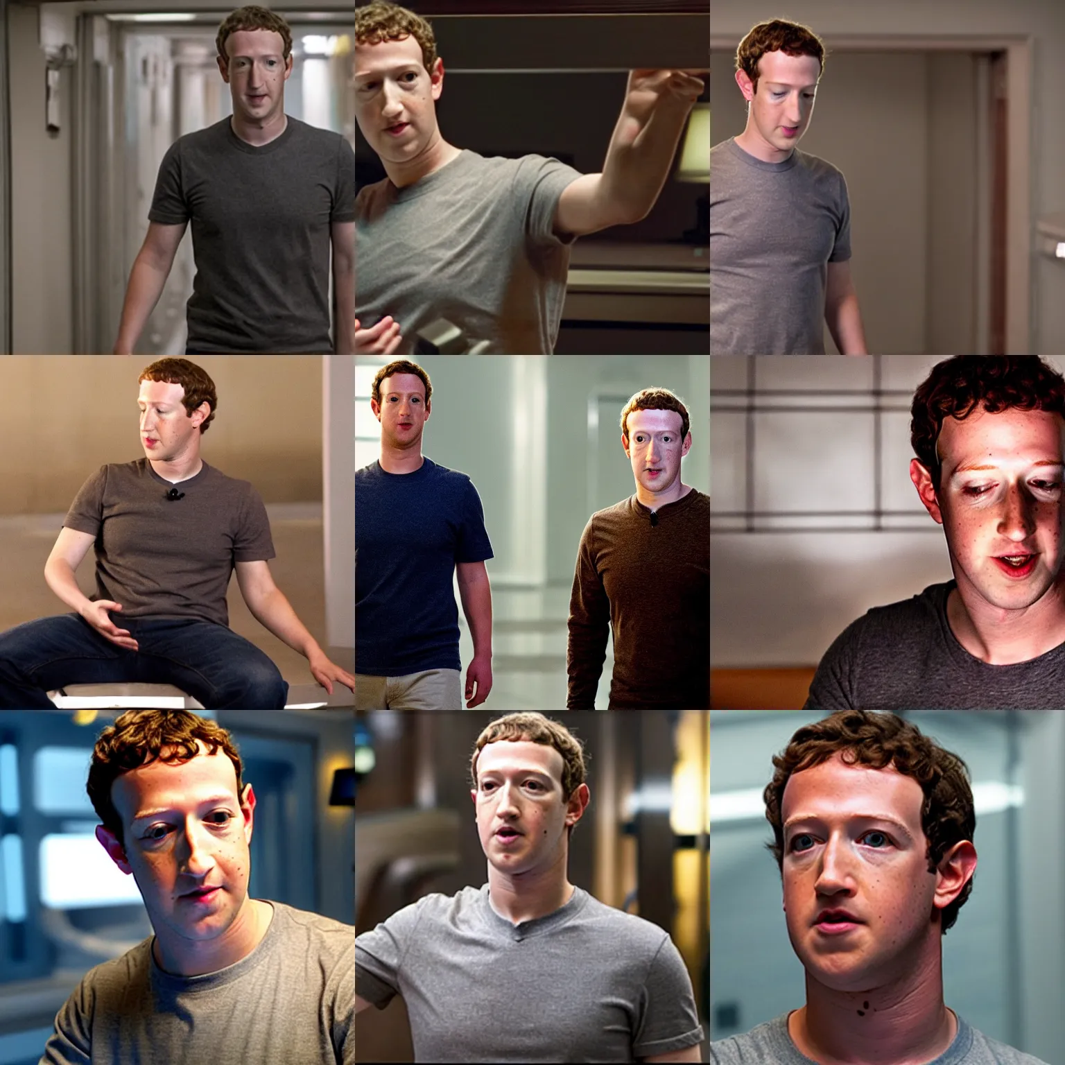 Prompt: Movie still of Mark Zuckerberg in Serenity, directed by Joss Whedon