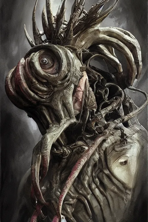 Image similar to creature concept art, weta studios, Guillermo Del Toro, pans labyrinth, Hellboy