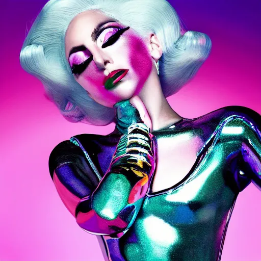 Image similar to lady gaga artpop act 2 album cover shot by nick knight, canon, highly realistic. high resolution. highly detailed. dramatic. 8 k. 4 k.
